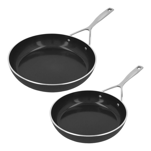 [60251323] DEMEYERE ALU PLUS 3 CERAFORCE SET 2 POELES 24+28CM