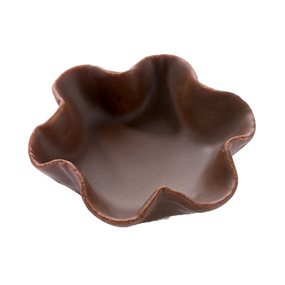 [04030206] PIDY MINI COUPE TULIPE EN CHOCOLAT Ø5.7CM H3.8CM 100 PCES