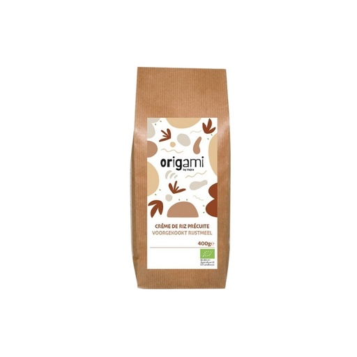 [08059051] ORIGAMI VOORGESTOOMD RIJSTMEEL  BIO  400 GR