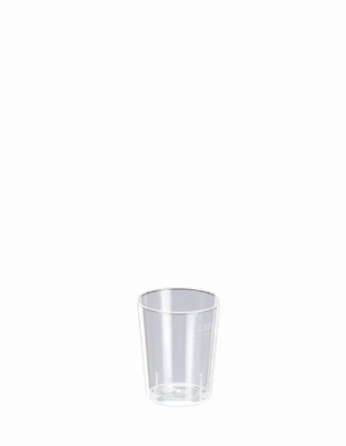 [44660244] PEKET HERBRUIKBARE PP-DRANKGLAS 2CL 37XH42MM TRANSPARANT 50 STUKS