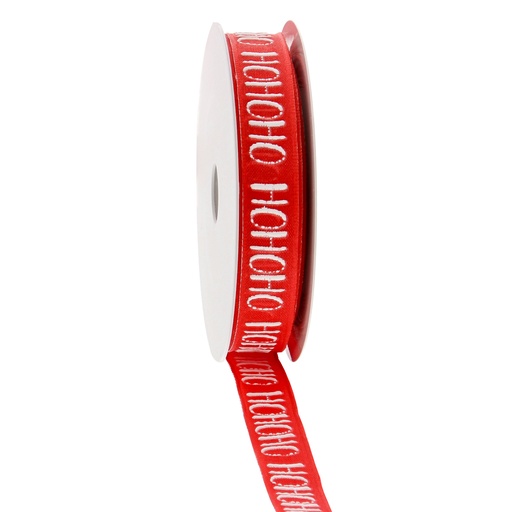 [62230144] RUBAN LAITONNE HOHOHO ROUGE 15MMX15M