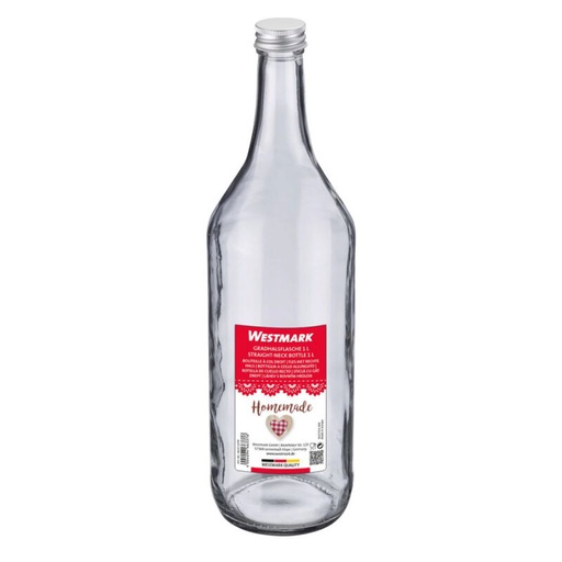[56000596] WESTMARK 1L GLAZEN FLESSEN SCHROEFDOP FOST+ INBEGREPEN
