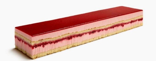 [02040103] ❄️VAMIX B178 BANDE DE BAVAROIS FRAMBOISE  36X8CM 700GR