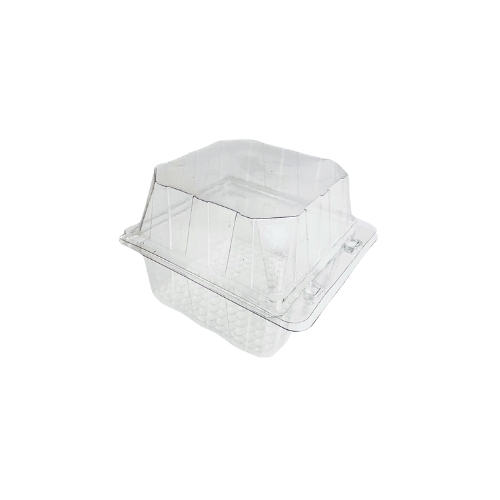 [41802318] PATIPACK VIERKANT GEBAKSDOOSJE 10X10X9CM GEVENTILEERD SCHARNIERDEKSEL 405ST