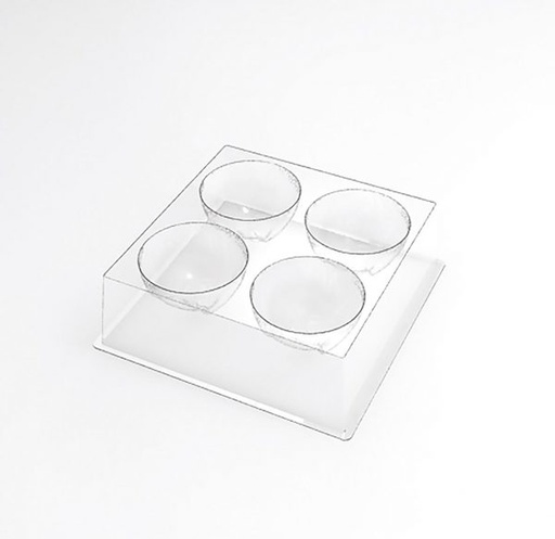 [08057628] 070525 PCB MOULDS ENTREMETS IND SANTA CHRISTMAS HAT FOR 120 PIECES Ø 7 CM 30PCES ***ON ORDER***