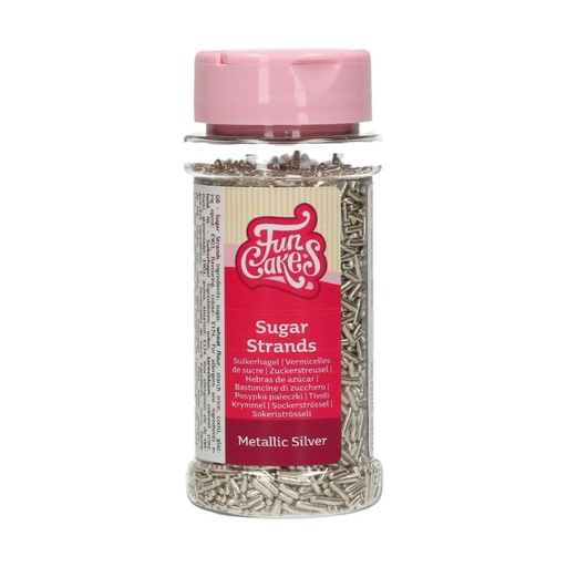 [08053226] FUNCAKES VERMICELLE DE SUCRE ARGENTEE 80GR