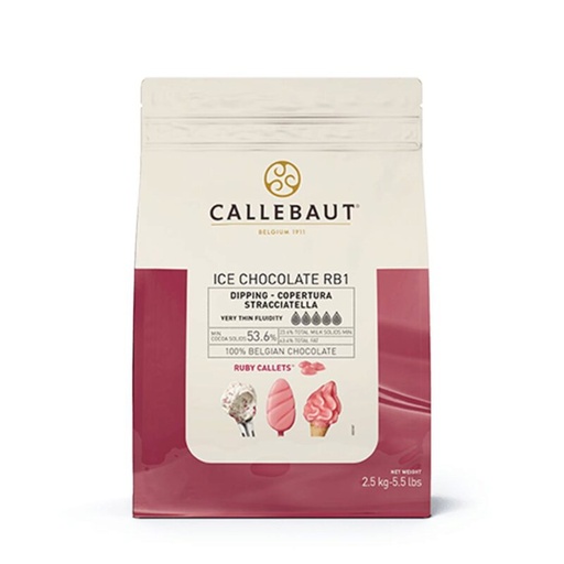 [08100160] CALLEBAUT ICE-43-RUBY-552 CHOCOLADE RUBY 2.5KG=KG