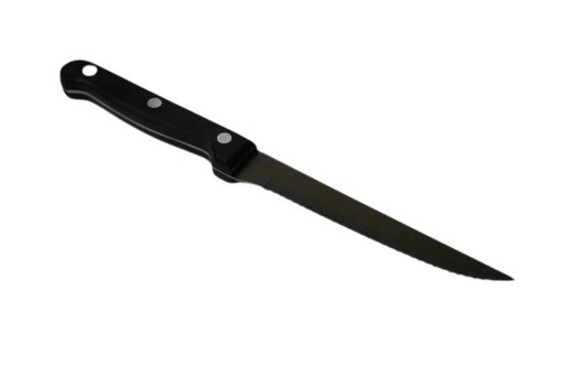 [57663911] PINTINOX STEAK KNIFE 3 RIVETS BLACK HANDLE