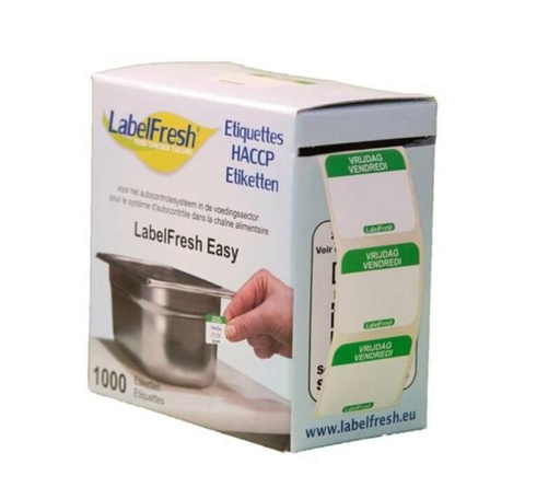 [70409749] LABELFRESH *EASY* 1000 ETIQUETTES 30 X 25 MM  "VENDREDI"