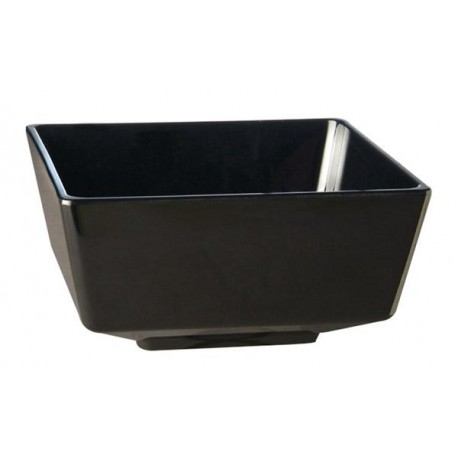 [57663502] APS BLACK MELAMINE SALAD BOWL 25X25XH12CM 4.7L