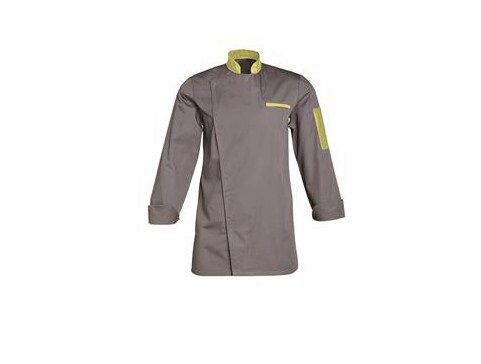 [70408866] SNV FLORENT JACKET GREY+ANISE GREEN SIZE 0 (36-38) POLY/COTTON 195GR LONG SLEEVES