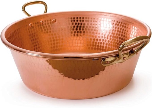 [60252044] MAUVIEL M'PASSION BASSINE CONFITURE CUIVRE/BRONZE MARTELÉ 40CM-NON INDUCTION