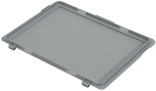 [60251110] COUVERCLE  EURONORM 40X30X1.9 GRIS CLAIR A/CHARN.