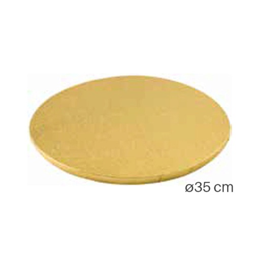 [51657411] 1030405 RONDE PLAAT Ø 35CM GOUD FOST+ INBEGREPEN