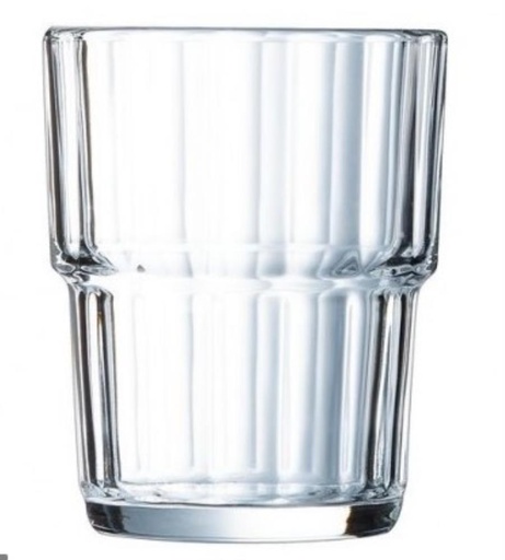 [57657958] ARCOROC VERRE NORVEGE 20CL GOBELET EMPILABLE "TREMPÉ"