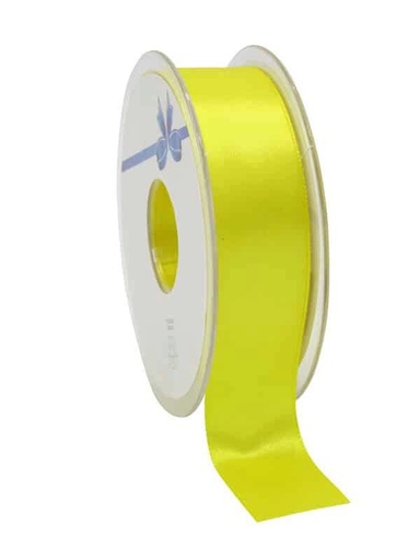[70410056] GEEL SATIJN DUBBELZIJDIG LINT 25 MM X 25 M FOST+ INBEGREPEN