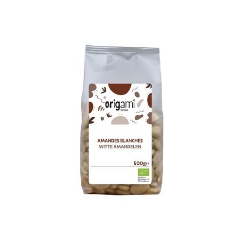 [08059059] ORIGAMI ORGANIC WHITE ALMONDS 500GR