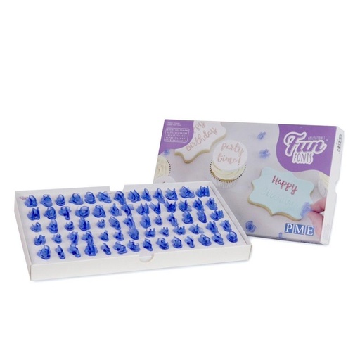 [08053021] PME TAMPONS ALPHABET, CHIFFRES + ! -- ? -- # --  &15 A 20MM 66 PCES
