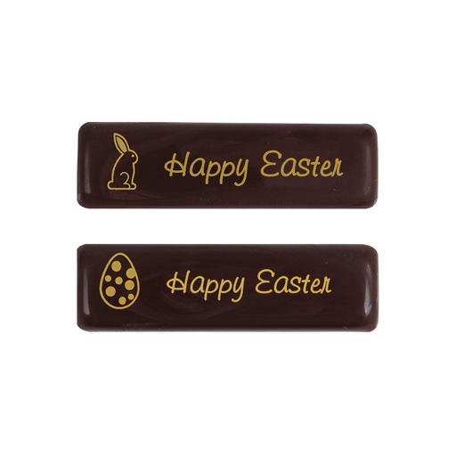 [08074262] 2069649 MINI HAPPY EASTER PLAAT 45X13MM 300 STUKS***S/DOOS***