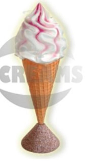 [53913023] REUZE HOORN SOFT ICE H140CM=STUK