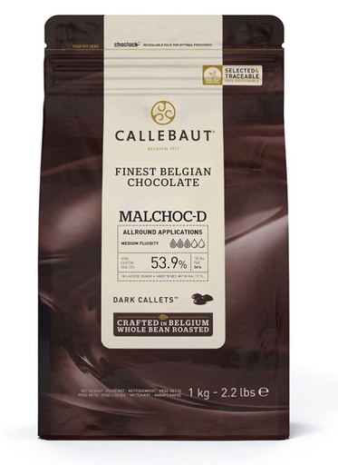 [03070556] CALLEBAUT CSD-Q54MAL-EX-U68 MALCHOC-D IN CALLETS 1KG 53,9% COCOA
