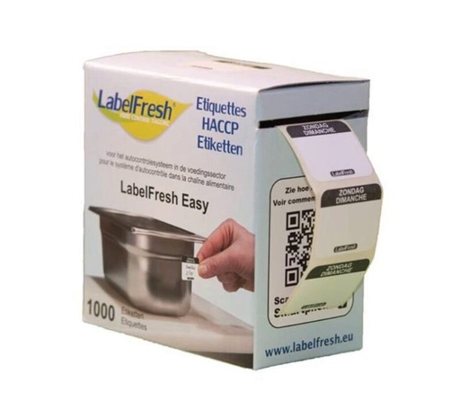 [70409743] LABELFRESH *EASY* 1000 ETIQUETTES 30 X 25 MM  "DIMANCHE"