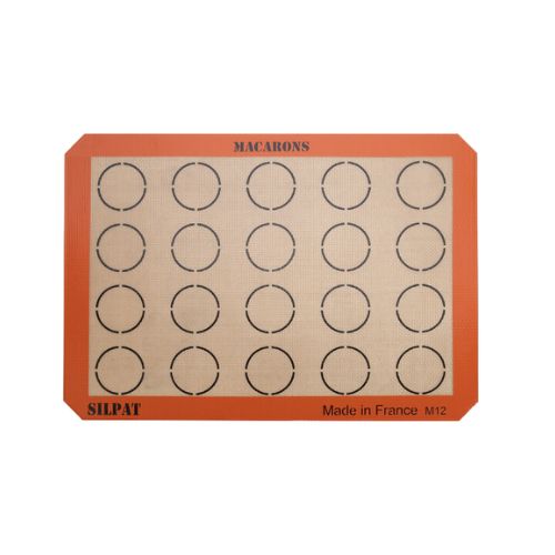 [51300043] SILPAT®TAPIS DE CUISSON 42X29,5CM 20EMPREINTES MACARON DE Ø5CM