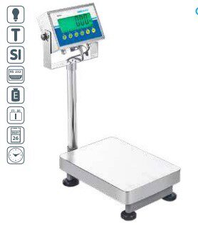 [60533578] ADAM WEEGSCHAAL 35KG-0.5GR PLATFORM 40X30 WERKPLAATS-WATERDICHT IP67- AGB 35