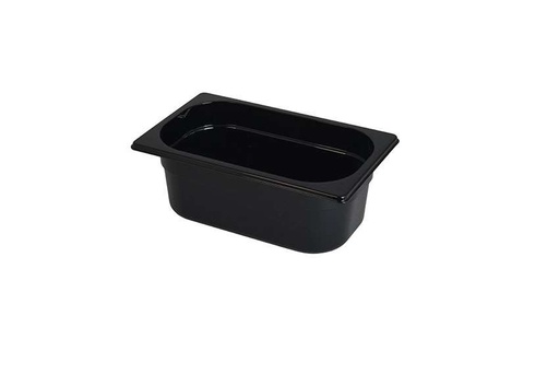 [55006725] BAC GN1/4 POLYPROPYLENE NOIR 2,4L H10CM HACCP -40+80° GASTROPLUS