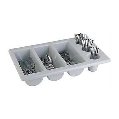 [57657781] APS CASIER COUVERTS 3+3 COMPARTIMENTS GRIS