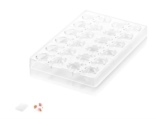 [51654118] SILIKOMART MOULE A PRALINES TRITAN CH007 GOCCIA P 2,9X4,1CM H1,4CM N°24