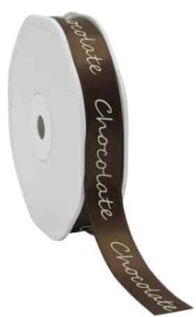 [61304700] RUBAN MARRON "CHOCOLAT" 15 MM X 25M