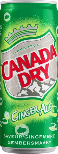 [06100419] CANADA DRY  DRANK VET BLIK 24 X 33CL