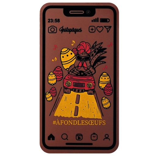 [08057274] 087174 PCB FEUILLES IMPRIMÉES A FOND LES OEUFS POUR SMARTPHONE 11,6X6,1 CM 12PCES ***S/CDE***