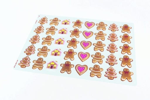 [08056787] 060602 PCB BLISTERS PAINS D ÉPICES PÈRE ET MÈRE NOËL SOIT 80 EMPR 5 DESIGNS 2PCES ***S/CD***