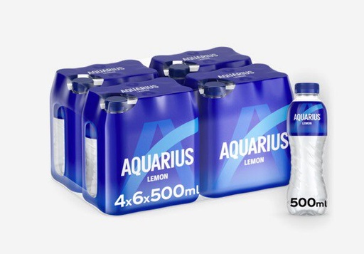 [06100115] BOISSON AQUARIUS LEMON CITRON  SPORT 24 X 50CL BOUT. PET