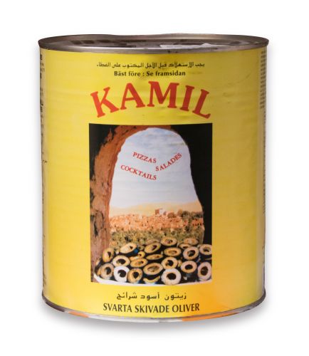 [01010994] ZWARTE OLIJVEN GESNEDEN 6 X 3KG = BLIKJE