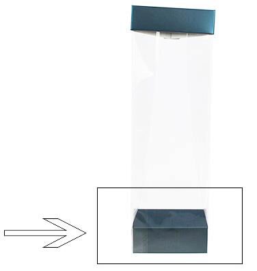 [60700289] SOCLE N°8 BLEU MER POUR FOND SACHET 8X5X3CM 100PCS