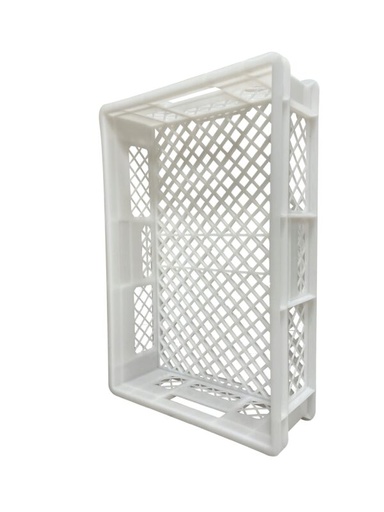 [70410634] BAC PLASTIQUE BLANC 60X40 HT15CM TOUT AJOURE