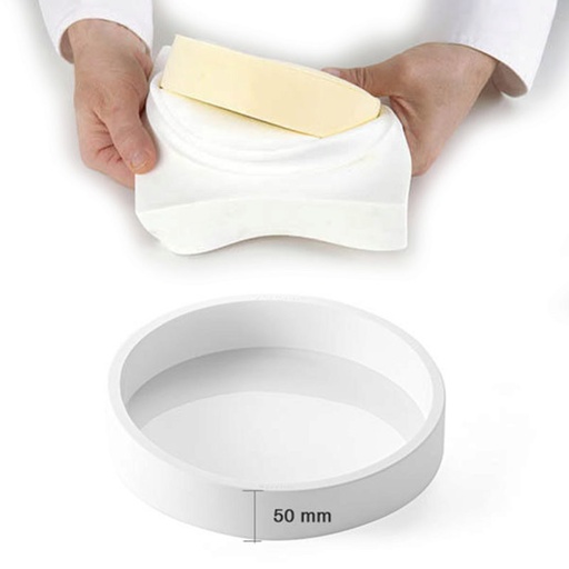 [51761121] SILIKOMART MOULE ROND SILICONE TORTAFLEX Ø 200MM  HT 50MM VOLUME 1563ML