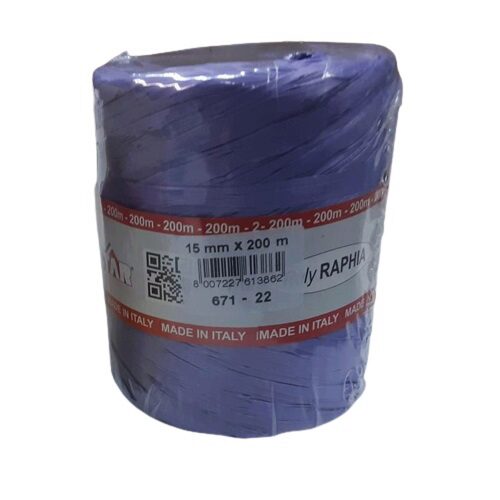 [70410314] POLY RAFFIA 15MM X 200M PAARS R22