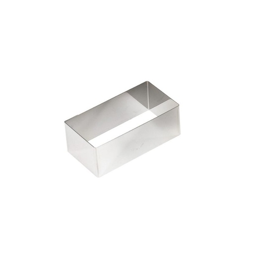 [52003054] INOX RECHTHOEKIG "NONETTE" 81X41X30MM=STUK