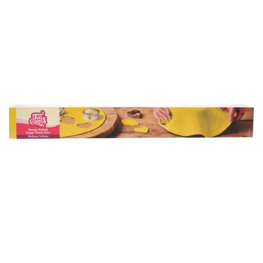 [70407369] FunCakes Uitgerolde Fondant Disc Geel=stuk
