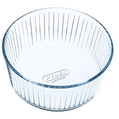 [57661164] PYREX MOULE À SOUFFLÉ Ø22CM HT 9CM EN VERRE BOROSILICATE 2,6L -40 À +300°C