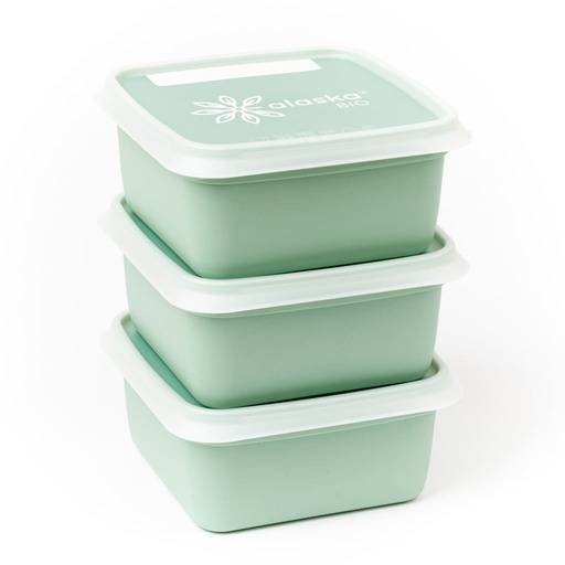 [57662596] DBP ALASKA  "BIO"BOITES CARREE 13.5XH6CM 0.50L SET
