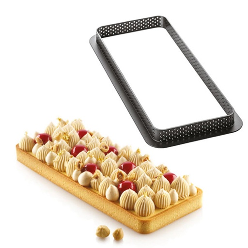 [51657436] MOULE SILIKOMART TARTE RING RECTANGULAR 265 X105MM H 20MM