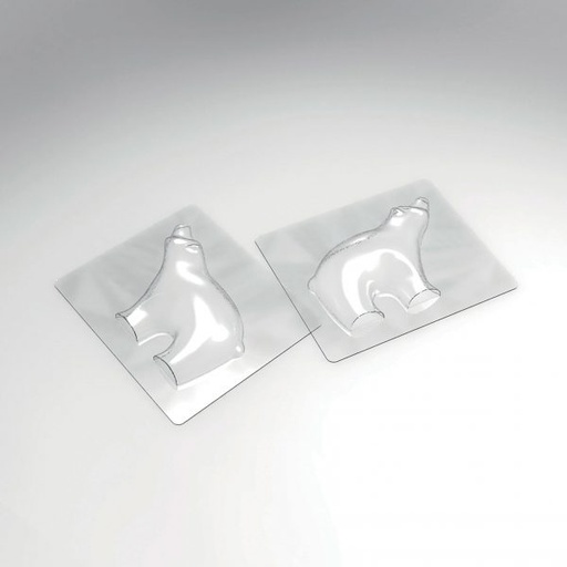 [08057279] 065090 PCB MOULES OURS SUR LA BANQUISE POUR 5 PIÈCES 12X8,8 CM 10PCES ***S/CD***