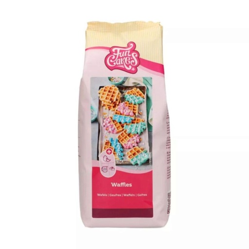 [08053306] FUNCAKES BAKMIX VOOR BELGISCHE WAFELS 1KG =ZAKJE