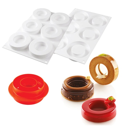 [51657395] SILIKOMART VORM THE RING Ø 85MM H 18 MM VOL 65ML = STUK