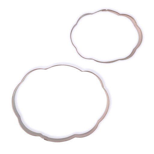 [08053015] PME SET 2 EMPORTE-PCES "PLAQUE" STYLE 3 85X62MM ET 115X95MM